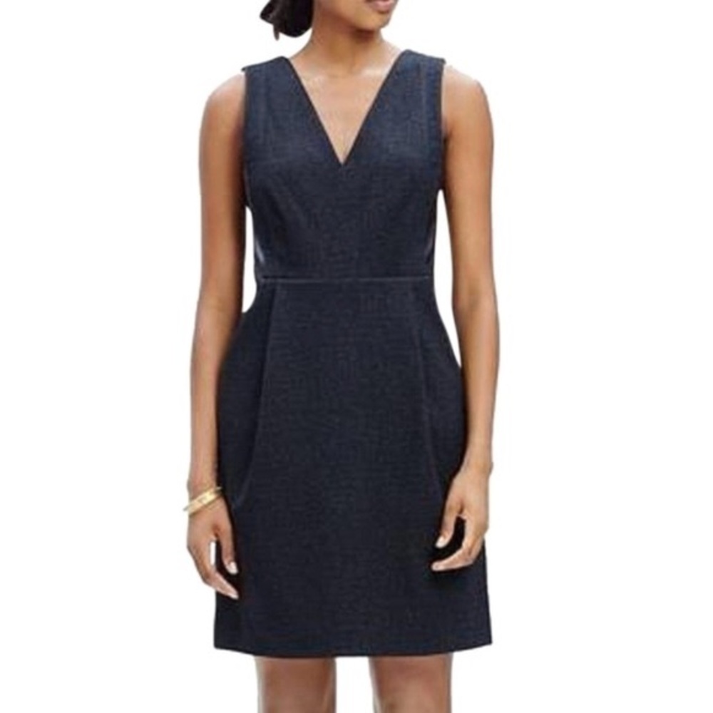 Madewell Ponte V-Neck Dress